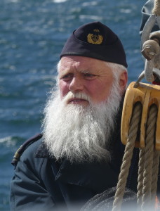 Fartygschef Thomas Falk har seglat 20 år på Falken. Foto: Linda Hammarberg