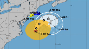 Orkanen Josés bana, enligt NOAA.