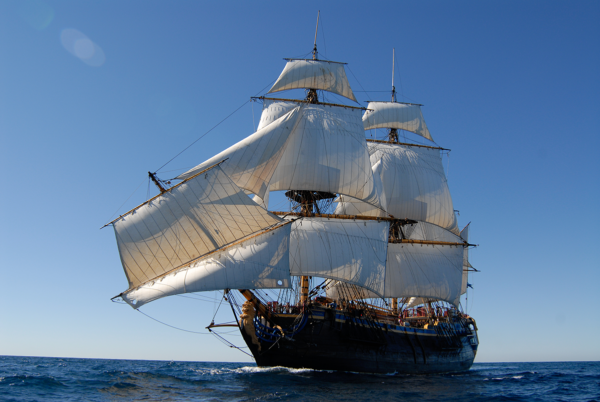 Götheborg räddade segelbåt